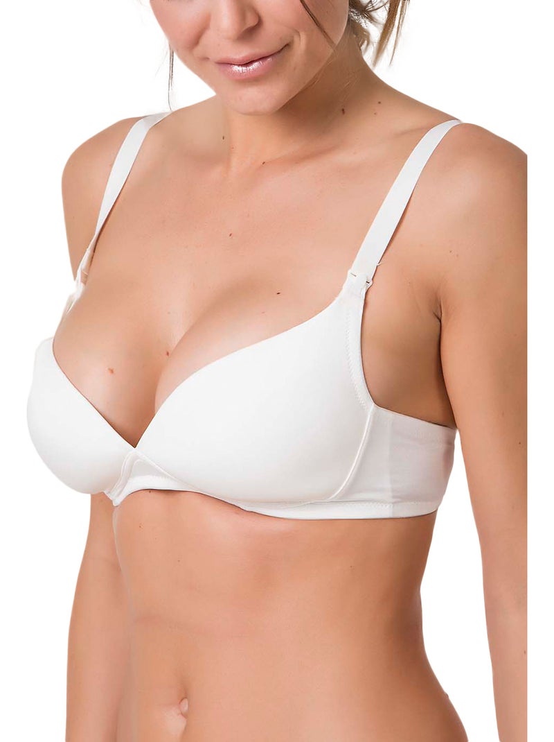 Soutien-gorge maternité allaitement sans armatures Care Ecru - Kiabi
