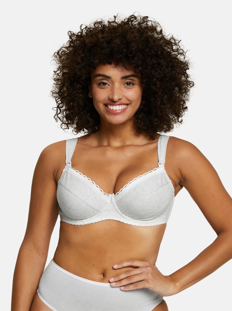 Soutien-gorge maternité New Calin Sans Complexe Gris chiné - Kiabi