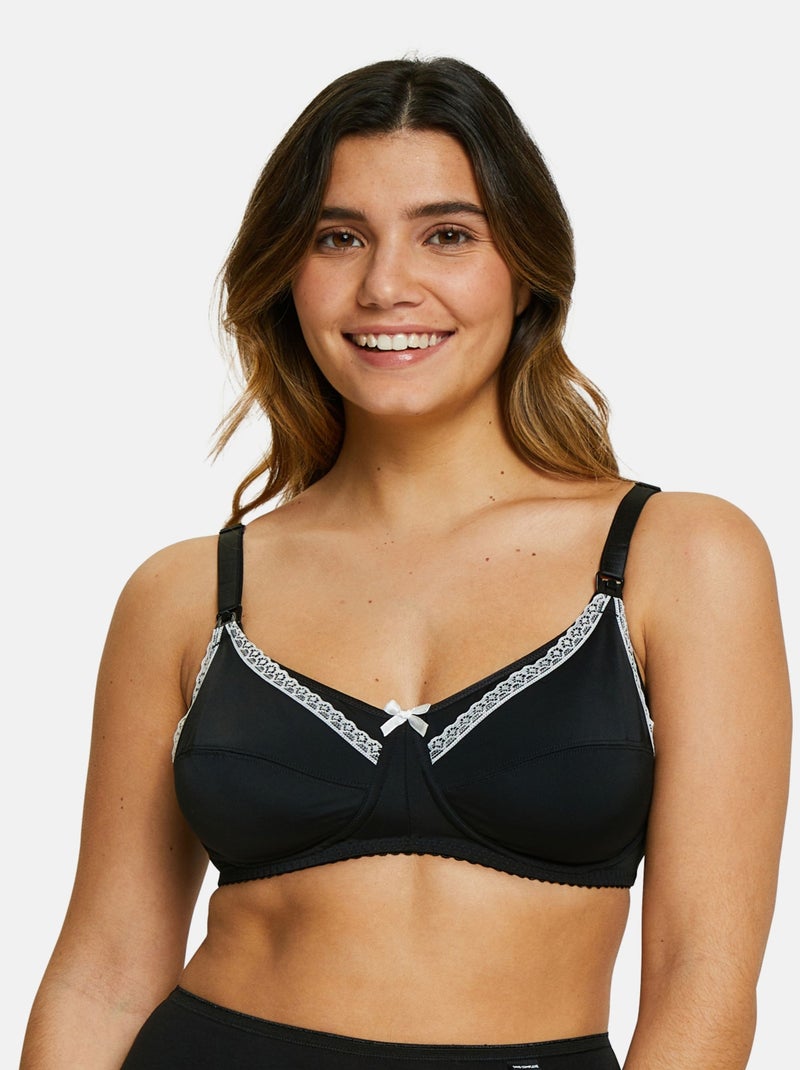 Soutien-gorge maternité New Caresse Sans Complexe Noir - Kiabi