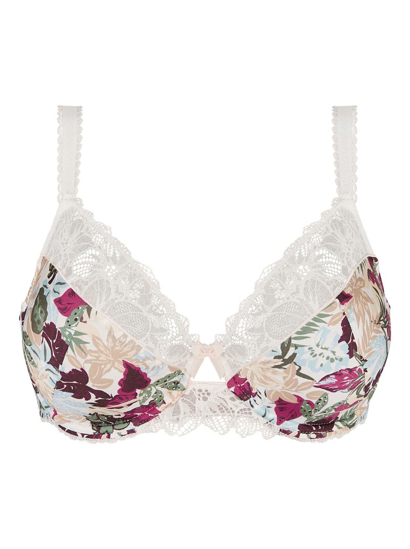 Soutien-gorge Mathilde Sans Complexe Blanc Rouge Gris - Kiabi