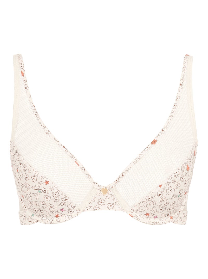 Soutien-gorge Merveilleuse Pop Billet Doux Blanc Gris - Kiabi