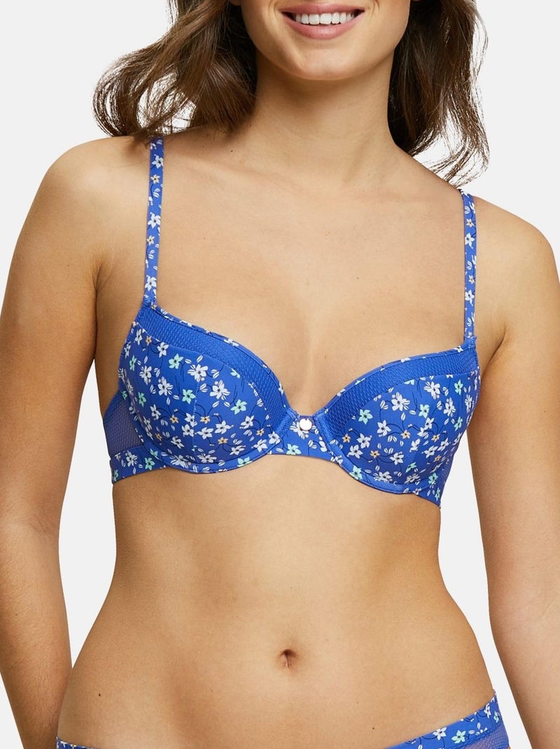 Soutien-gorge Merveilleuse Pop Billet Doux Bleu Blanc - Kiabi