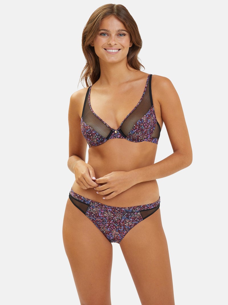 Soutien-gorge Merveilleuse Pop Billet Doux Noir Rouge - Kiabi