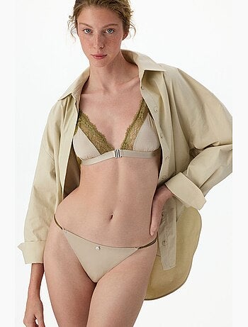 Soutien-gorge micro femme dentelle triangle penti