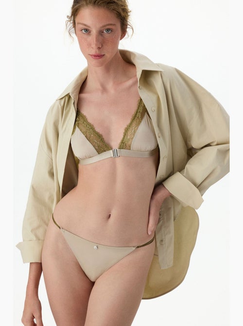 Soutien-gorge micro femme dentelle triangle penti - Kiabi