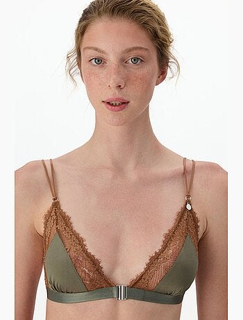 Soutien-gorge micro femme dentelle triangle penti