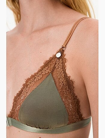 Soutien-gorge micro femme dentelle triangle penti