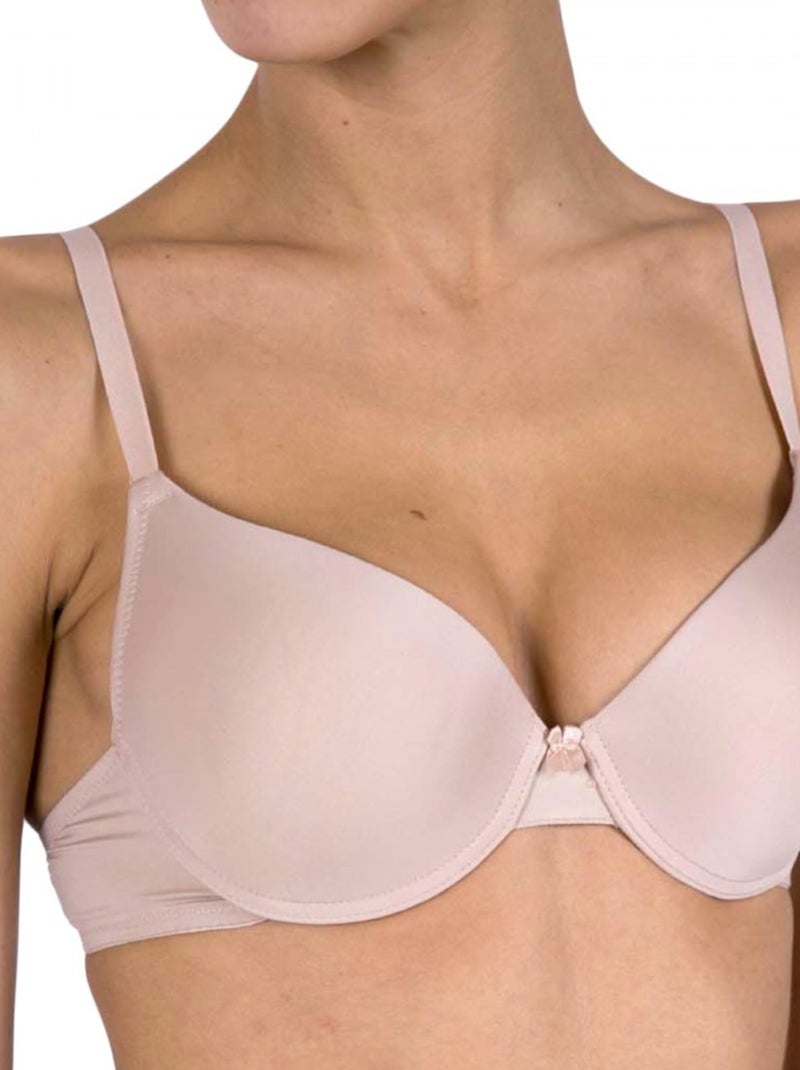 Soutien-gorge microfibre Beige - Kiabi