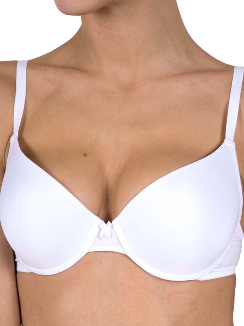 Soutien-gorge microfibre Blanc - Kiabi