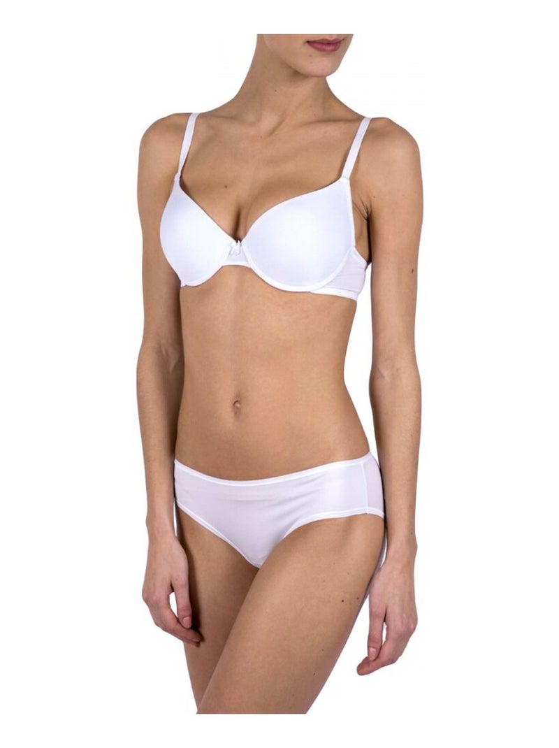 Soutien-gorge microfibre Blanc - Kiabi