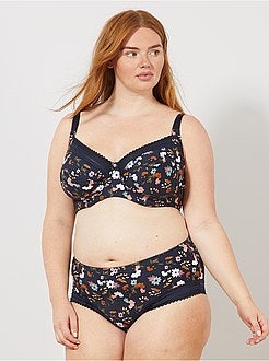 Soutien-gorge microfibre imprimée - Kiabi