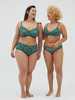 Soutien gorge microfibre imprimée - Kiabi