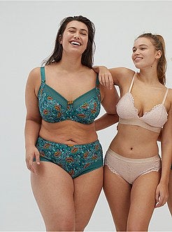 Soutien gorge microfibre imprimée - Kiabi