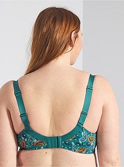 Soutien gorge microfibre imprimée - Kiabi