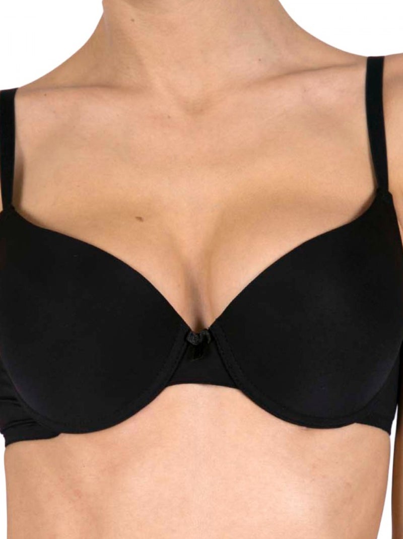 Soutien-gorge microfibre Noir - Kiabi