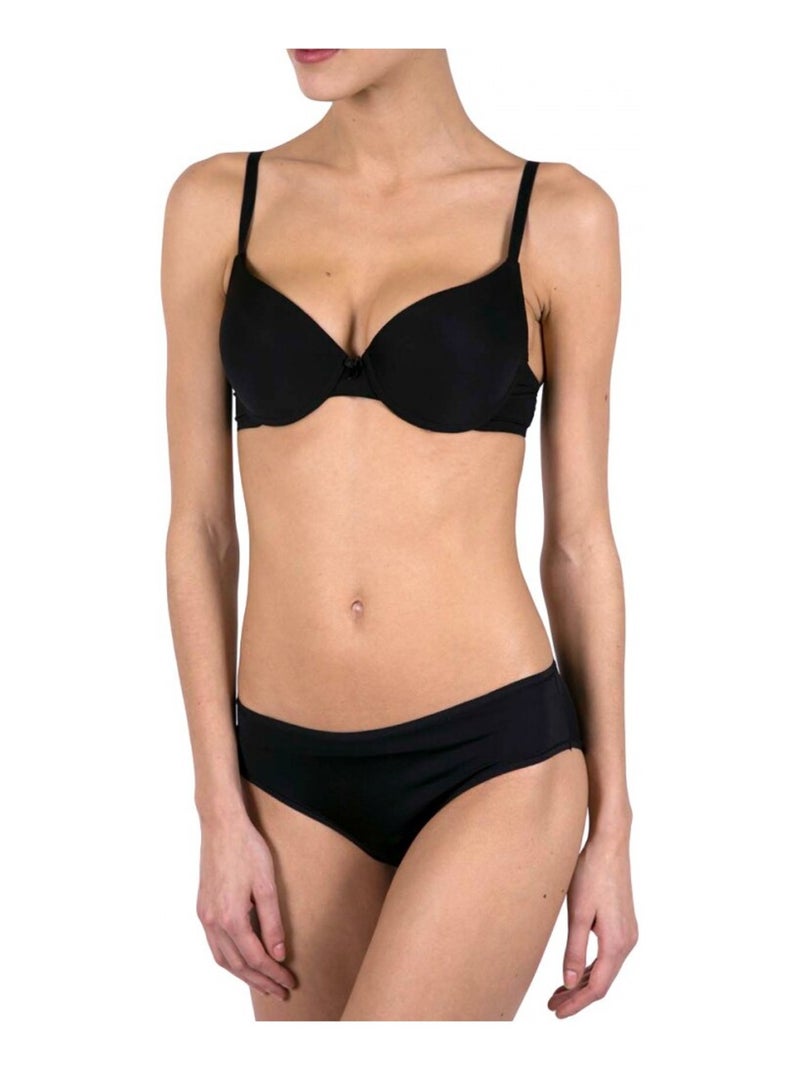 Soutien-gorge microfibre Noir - Kiabi