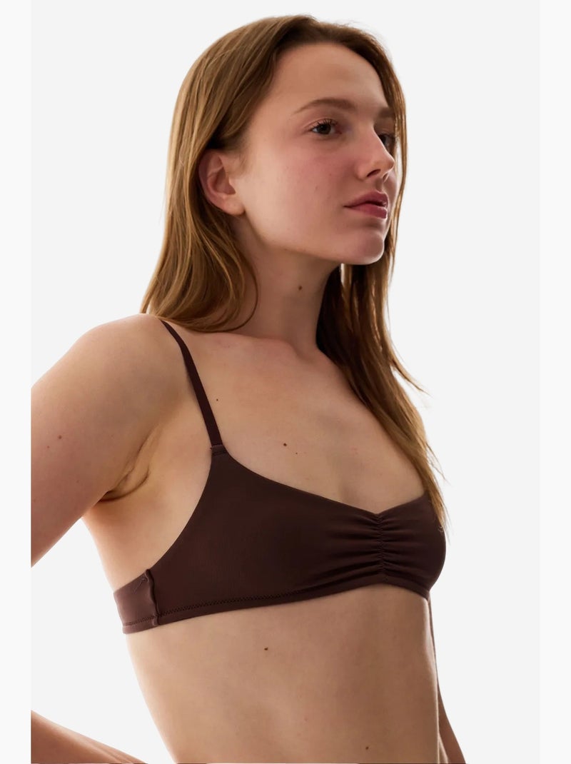 Soutien-gorge mini micro femme penti Marron - Kiabi