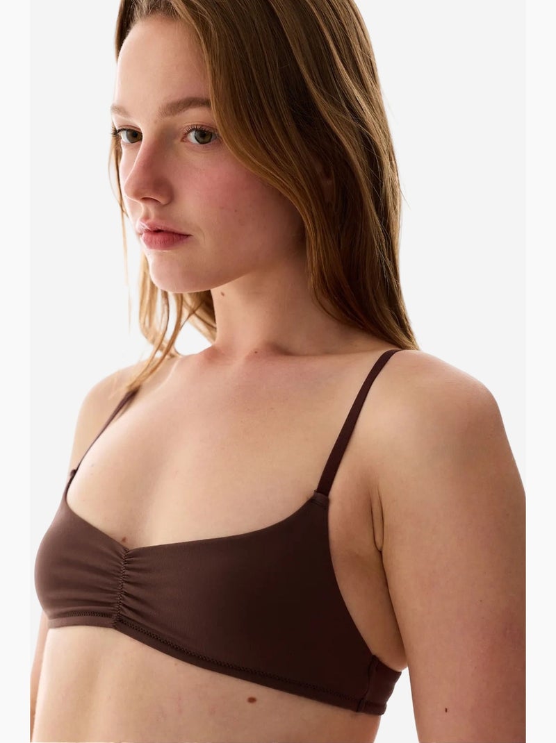 Soutien-gorge mini micro femme penti Marron - Kiabi