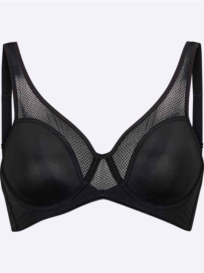 Soutien-gorge minimiseur à armatures - witt Noir - Kiabi
