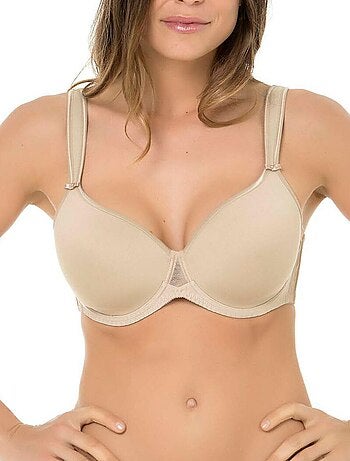 Soutien-gorge transparent broderies étoiles Snapshot star - Jaune