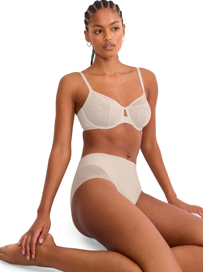 Soutien-gorge minimiseur armaturé COMFORT CONTOUR Beige - Kiabi