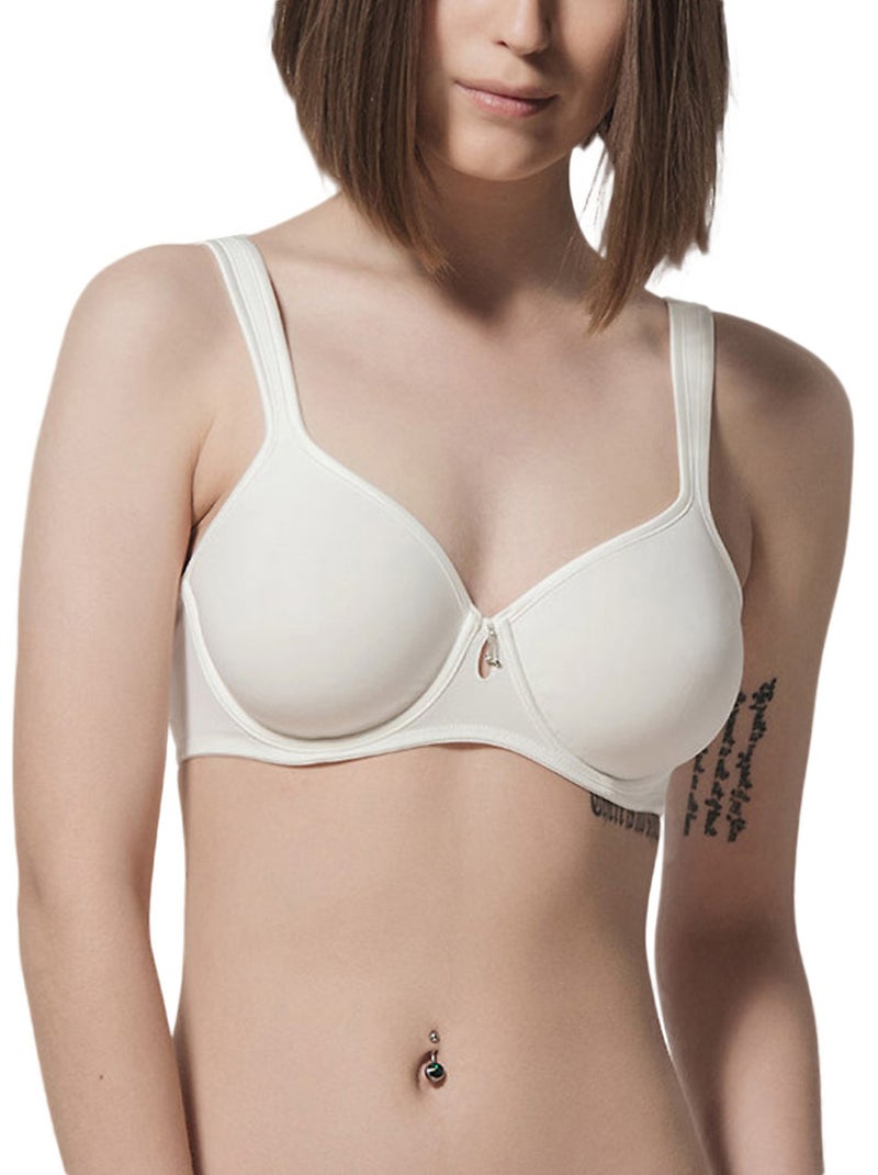 Soutien-gorge minimiseur balconnet Secret Sense ivoire Ecru - Kiabi