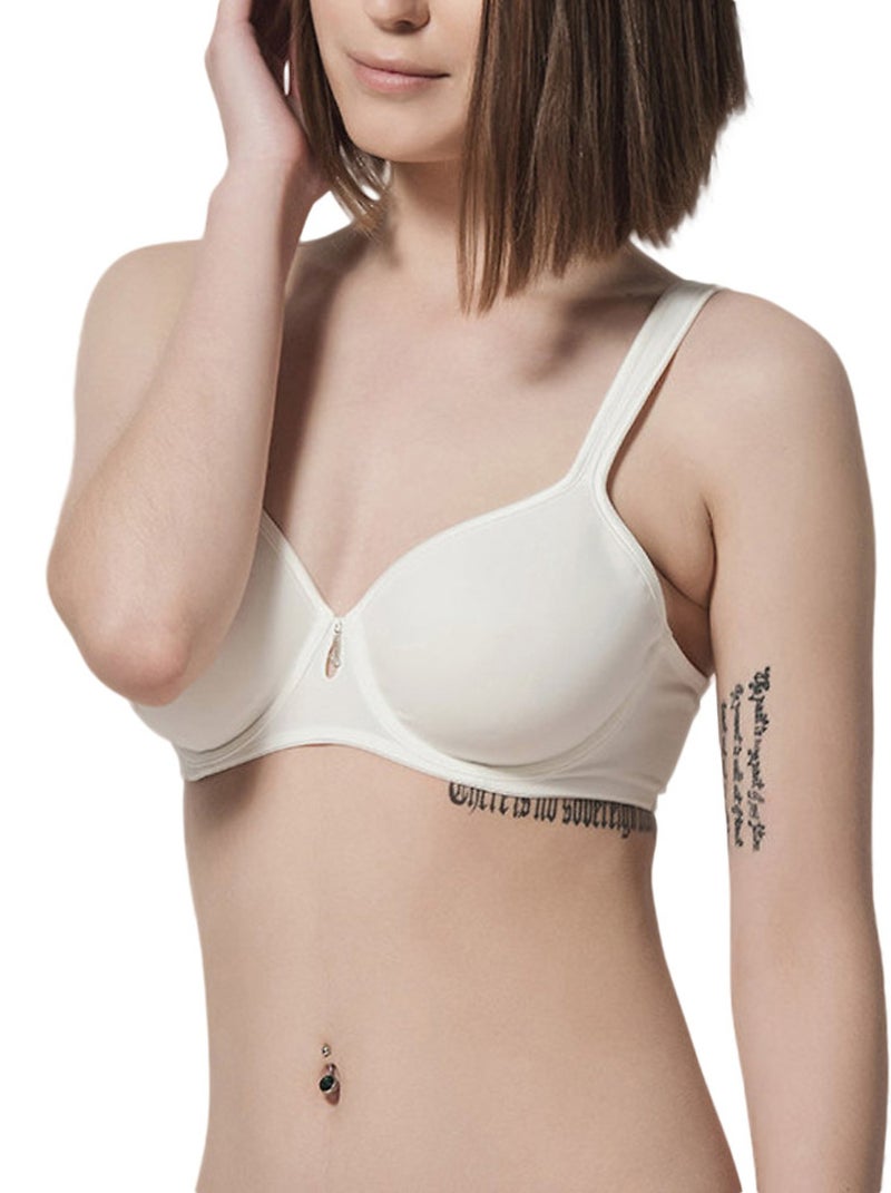 Soutien-gorge minimiseur balconnet Secret Sense ivoire Ecru - Kiabi