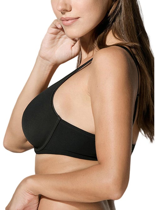 Soutien-gorge minimiseur balconnet Secret Sense noir - Kiabi