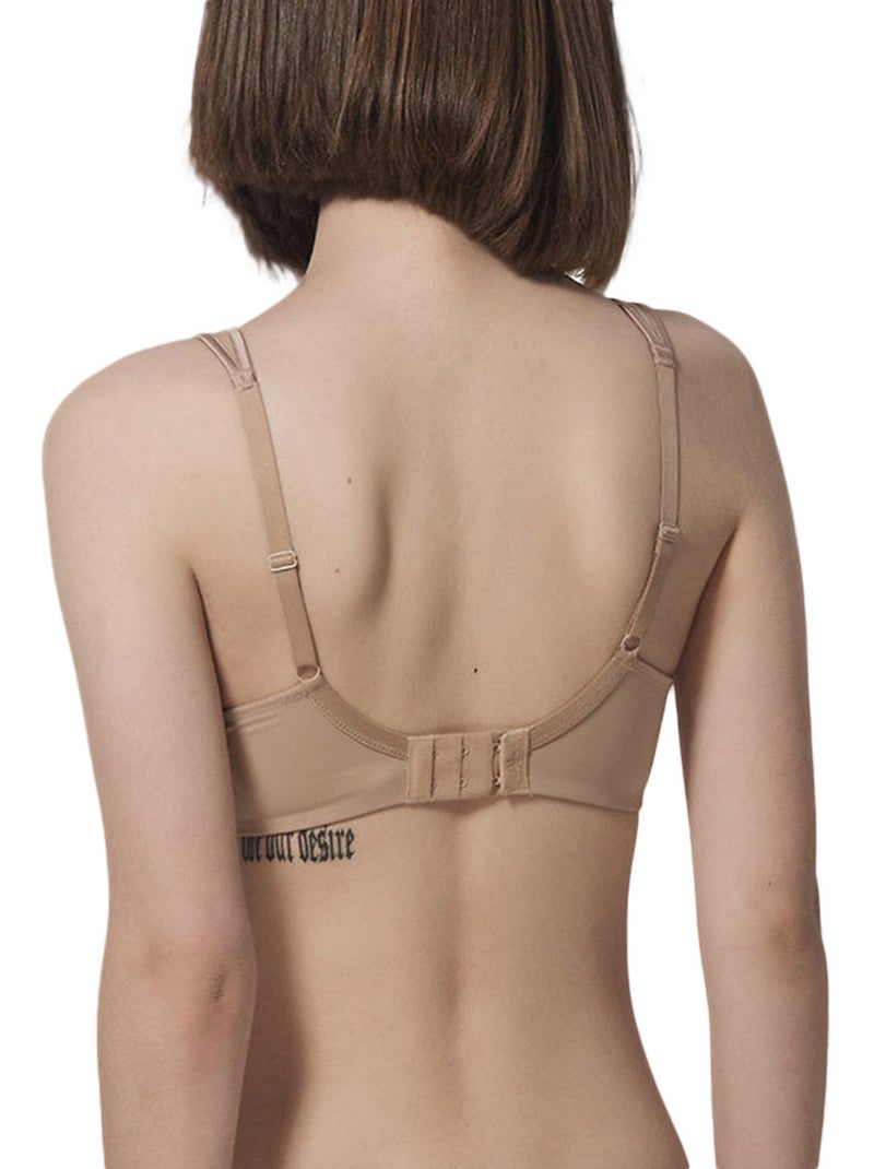 Soutien-gorge minimiseur balconnet Secret Sense peau Beige - Kiabi