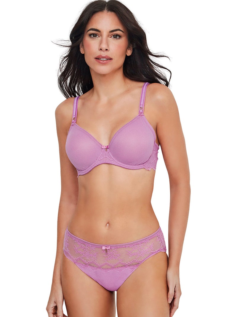 Soutien-gorge minimiseur MANUELA Violet - Kiabi