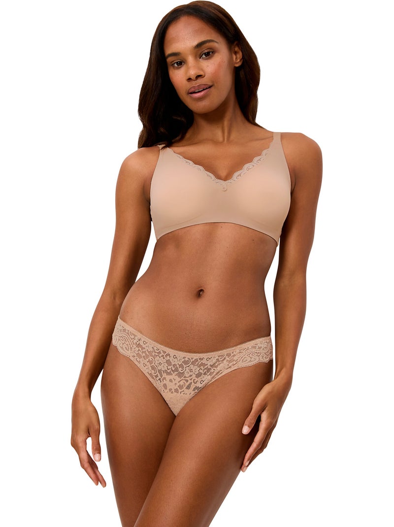 Soutien-gorge minimiseur N01 AMOURETTE Beige - Kiabi