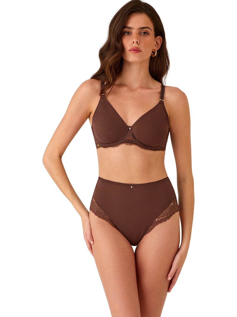 Soutien-gorge minimiseur renatta Marron - Kiabi