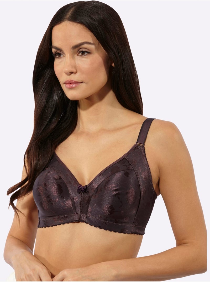 Soutien-gorge Minimiseur Sans Armatures - Witt Noir Bordeaux - Kiabi
