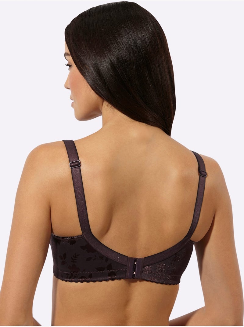 Soutien-gorge Minimiseur Sans Armatures - Witt Noir Bordeaux - Kiabi