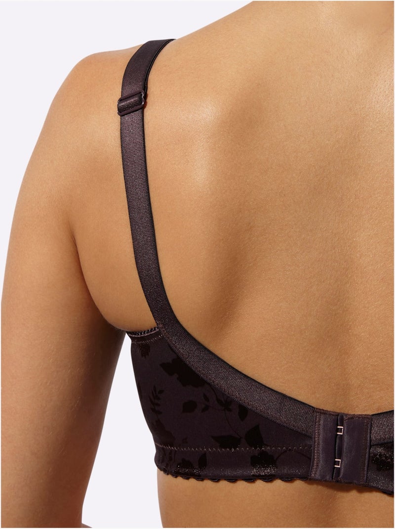 Soutien-gorge Minimiseur Sans Armatures - Witt Noir Bordeaux - Kiabi