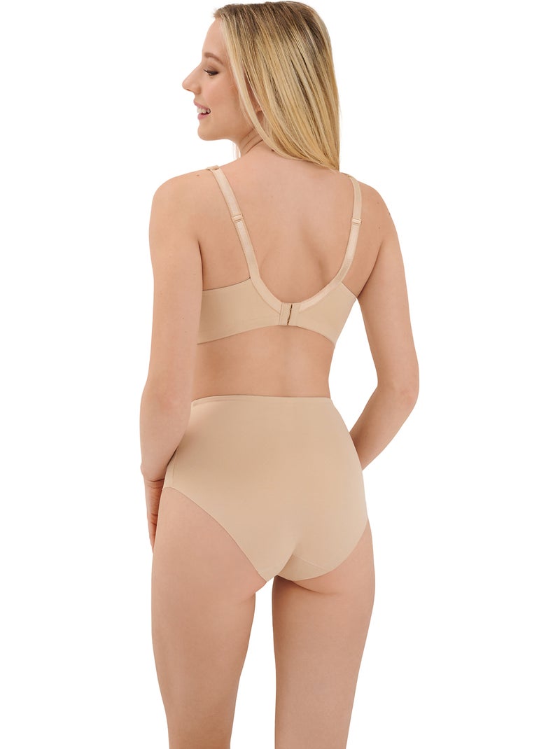 Soutien-gorge minimiseur sans armatures Jane C à E Beige - Kiabi