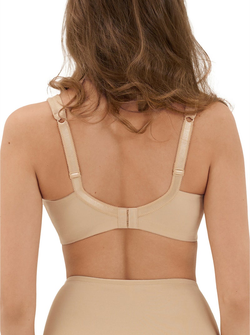 Soutien-gorge minimiseur sans armatures Jane F à H Beige - Kiabi