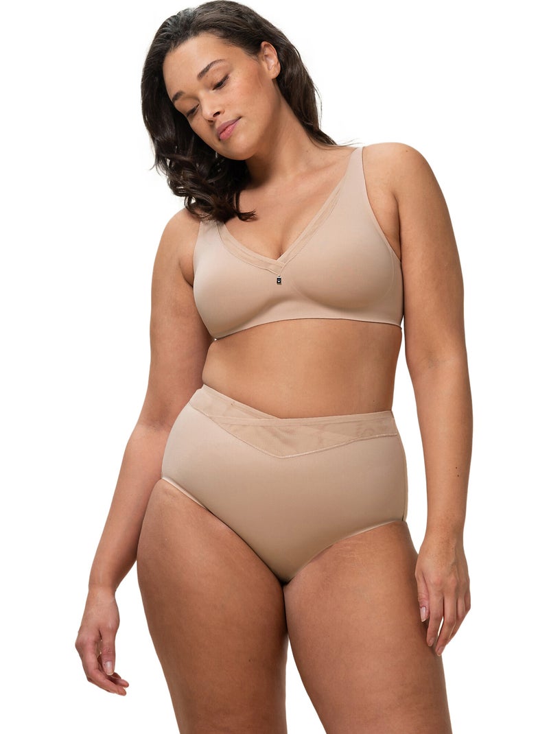 Soutien-gorge minimiseur sans armatures TRUE SHAPE SENSATION Beige - Kiabi