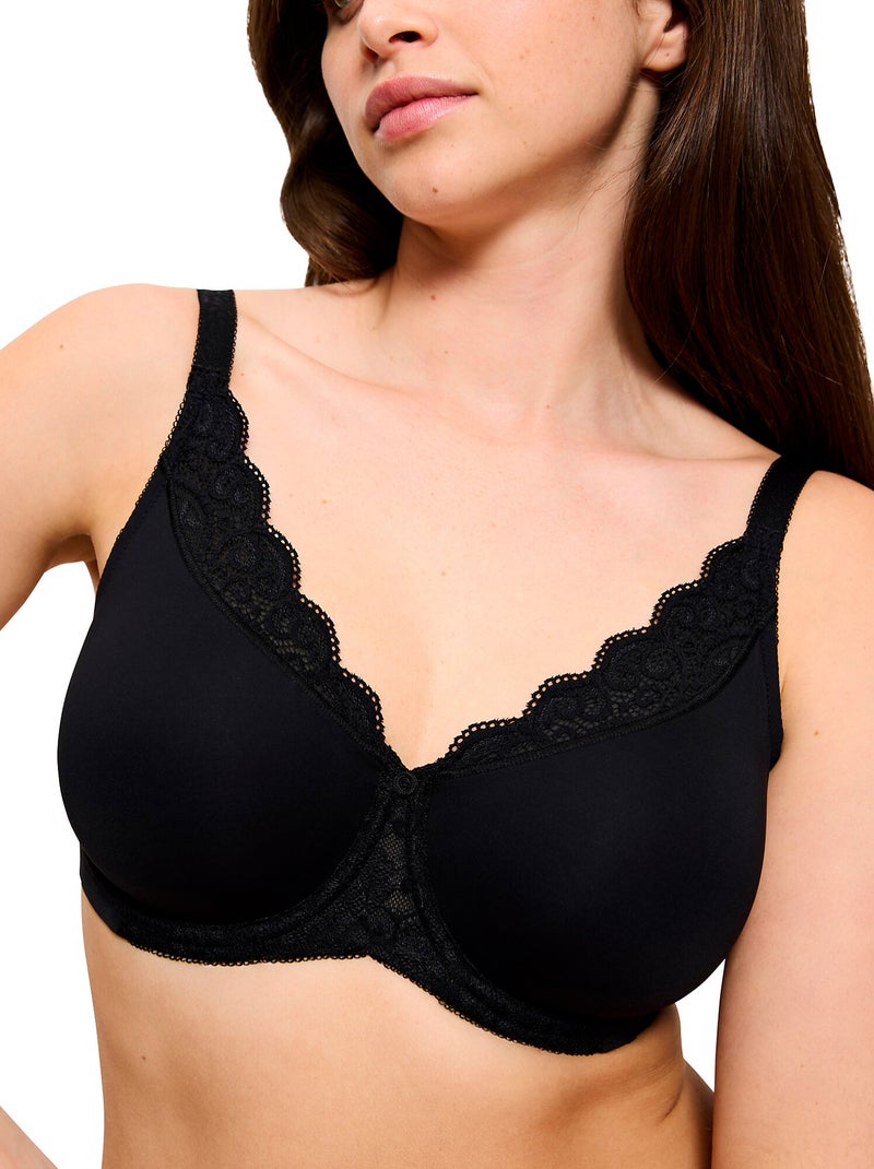 Soutien-gorge minimiseur W01 AMOURETTE Noir - Kiabi