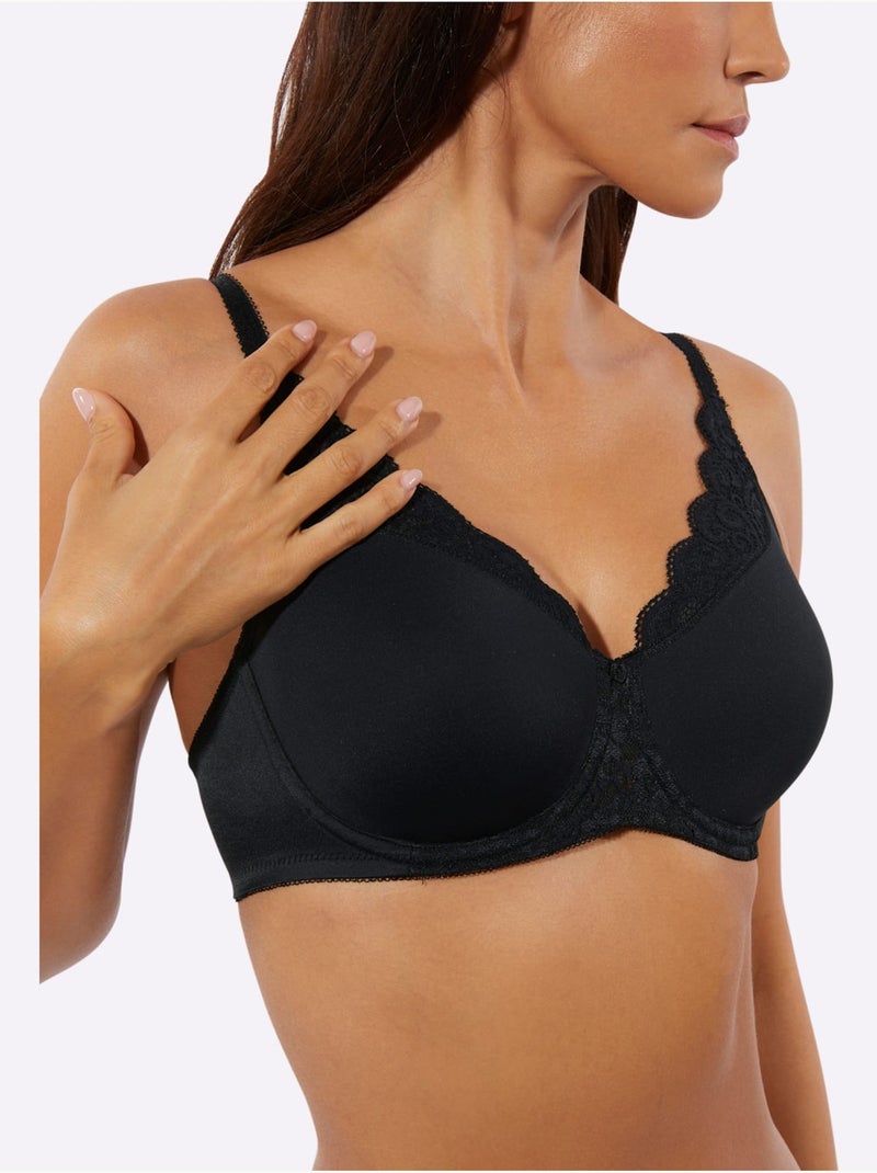 Soutien-gorge minimiseur W01 AMOURETTE Noir - Kiabi