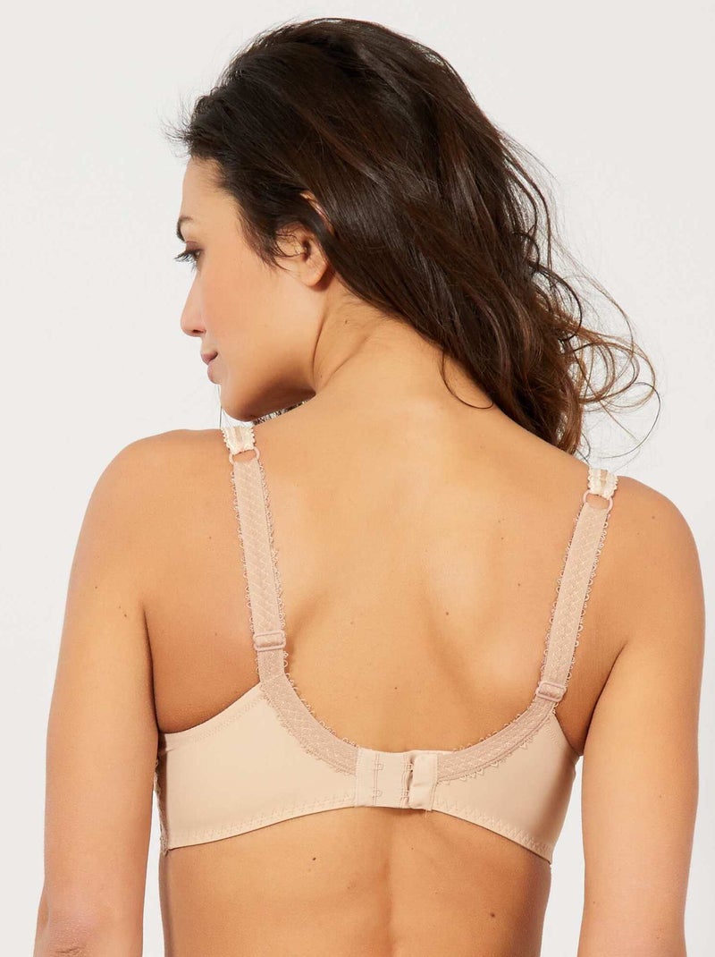 Soutien-gorge moulé Flower Elegance de 'Playtex' beige - Kiabi