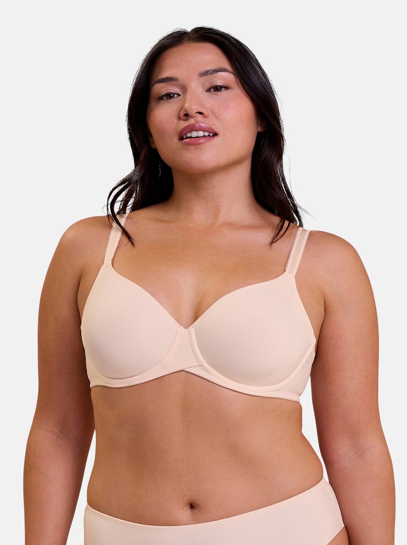 Soutien-gorge moulé Sonia Sans Complexe Rose clair - Kiabi