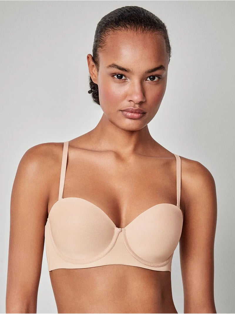 Soutien-gorge multiposition amovible bonnets c et d Rose - Kiabi