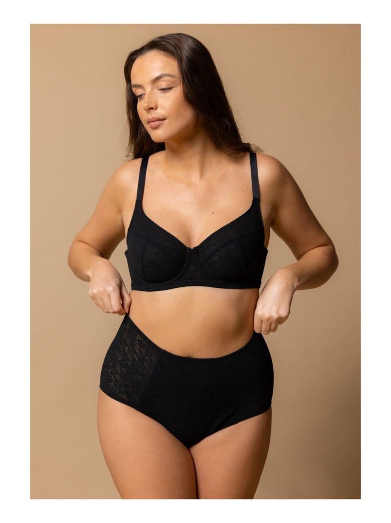 Soutien-gorge noir Aloes Noir - Kiabi