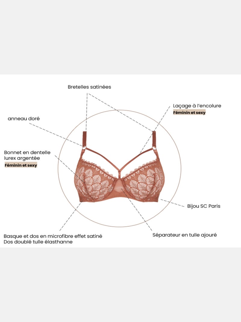 Soutien-gorge Olympe Sans Complexe Cuivre - Kiabi