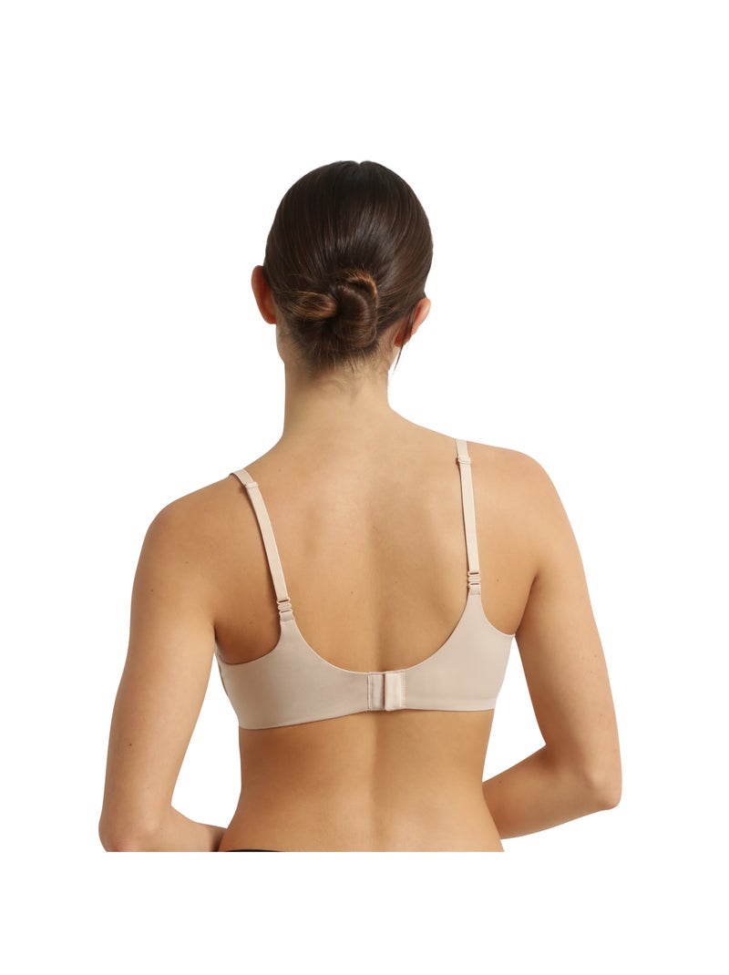Soutien-gorge paddé avec armatures Invisibility For Curves Beige - Kiabi
