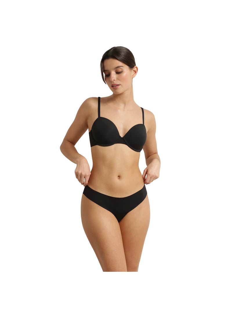 Soutien-gorge paddé avec armatures Invisibility For Curves Noir - Kiabi