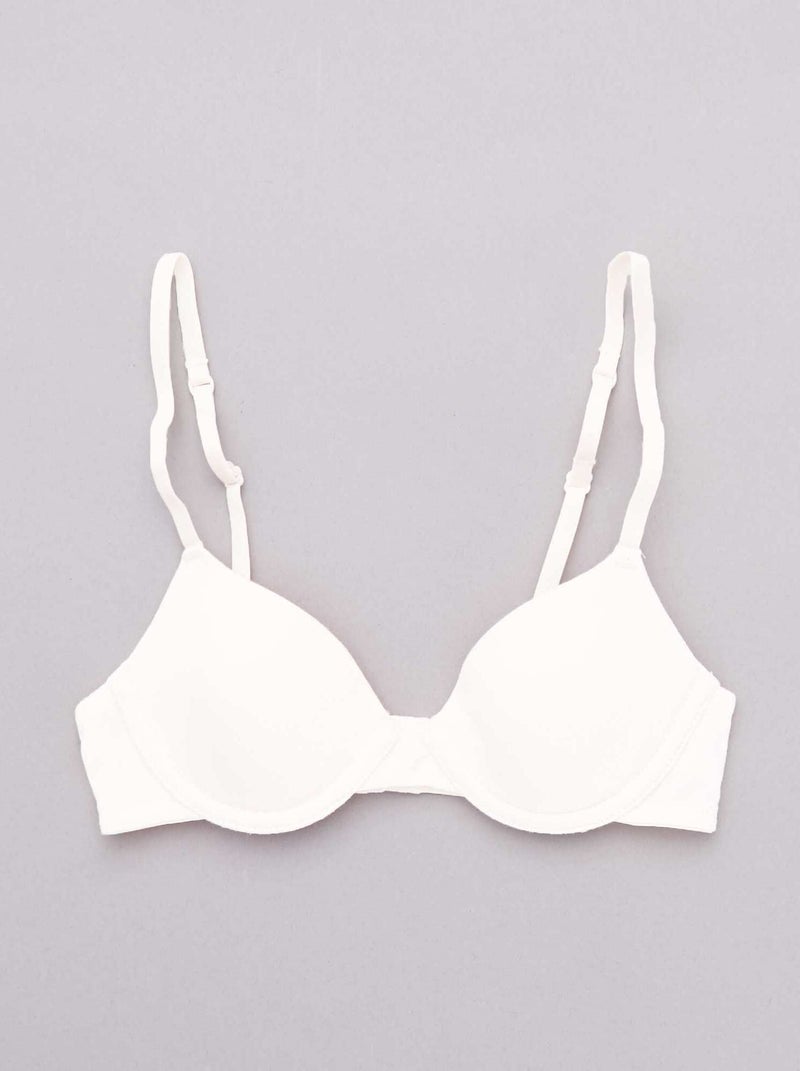 Soutien-gorge paddé blanc - Kiabi