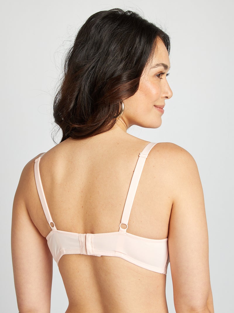 Soutien-gorge paddé bonnet D&E Rose - Kiabi