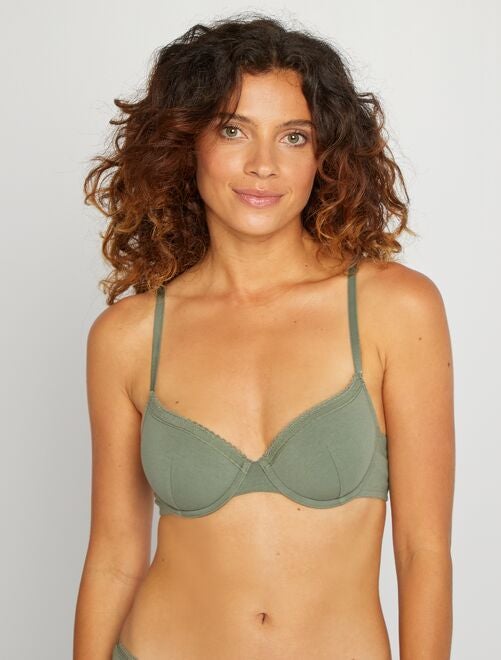 Soutien-gorge paddé coton - Kiabi